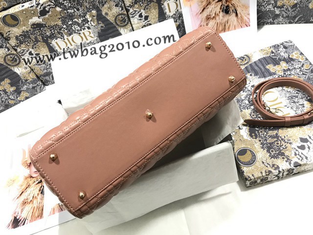 Dior专柜新款迪奥顶级原单Lady七格羊皮翻盖手提女包 djfk1120